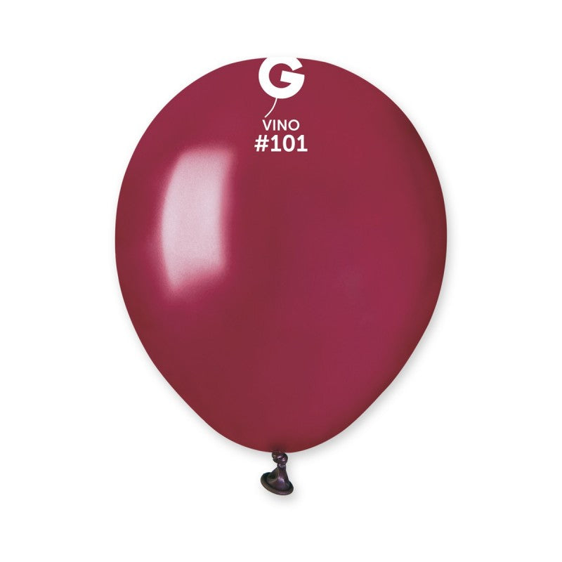 5-inch pastel wine latex balloons, 100 pcs